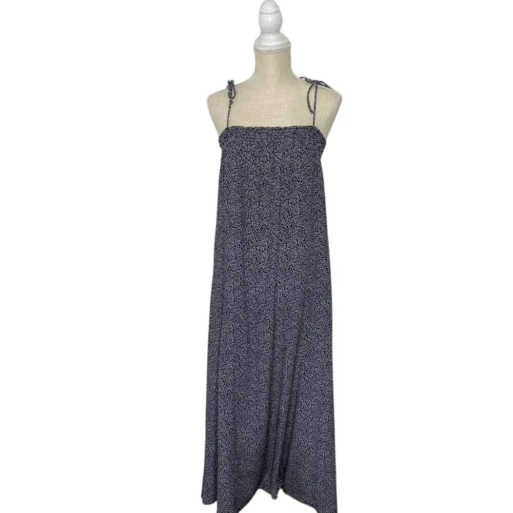 Tory Burch smocked top‎ sundress tie shoulder